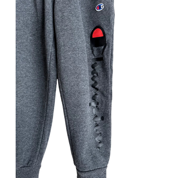 Champion Size‎ Small Kids Sweatpants-Gray-Spell Out On Leg - Picture 3 of 5